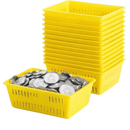 10 Yellow Token Baskets - Baskets Only