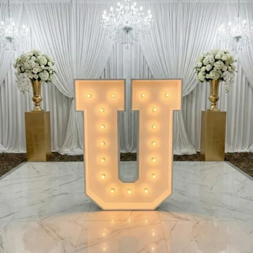 3ft Wood Marquee Letter - U