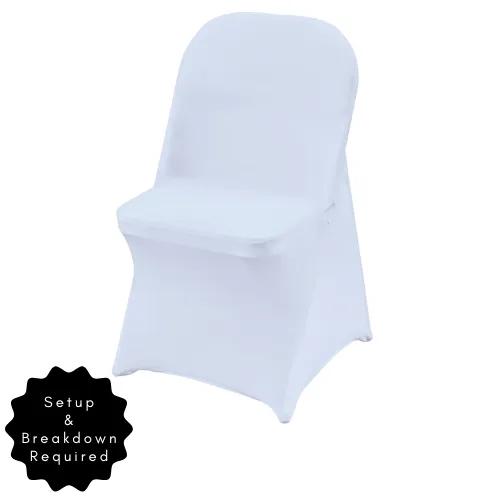 White Spandex Chair Cover 