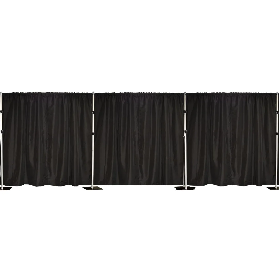 8ft x 30ft Black Pipe & Drape Stand