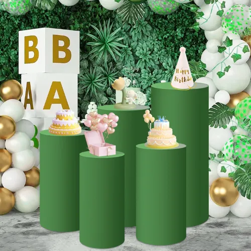 Add-on: Green Spandex Pedestal Stand Covers