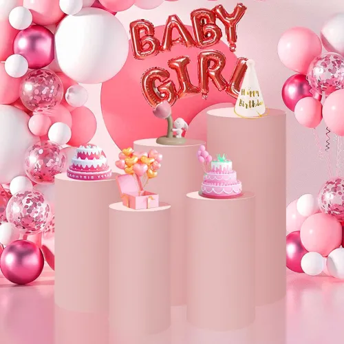 Add-on: Pink Spandex Pedestal Stand Covers