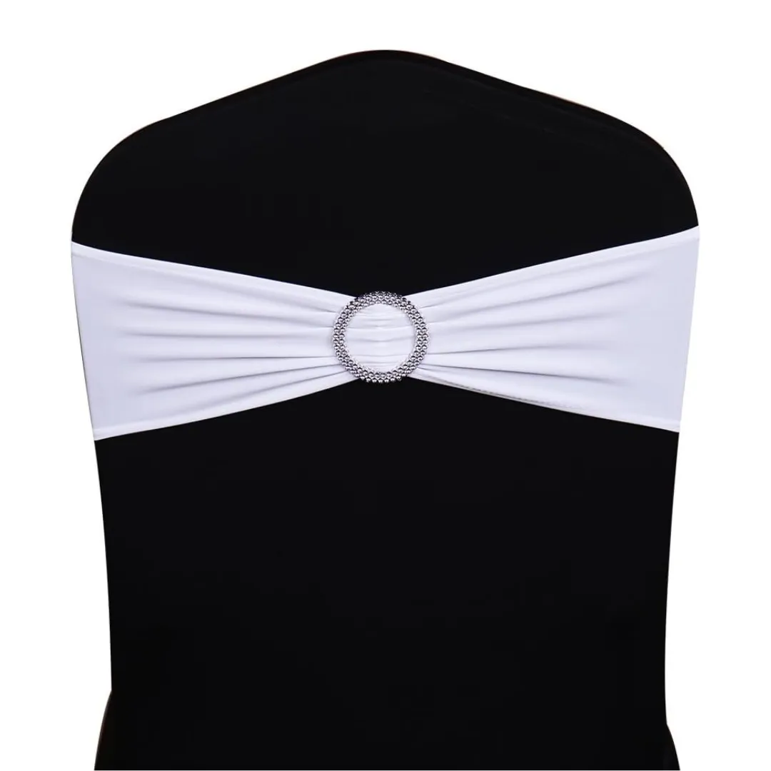 Spandex Chair Sashes - White
