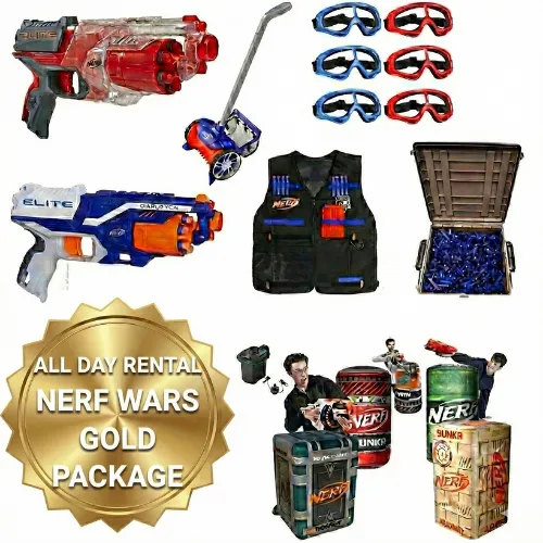 Nerf Wars Gold Package - All-Day Rental