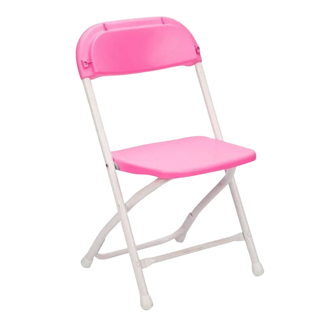 Kids Pink Steel Poly Folding Chairs 
