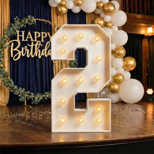 4ft Wood Marquee Number - 2