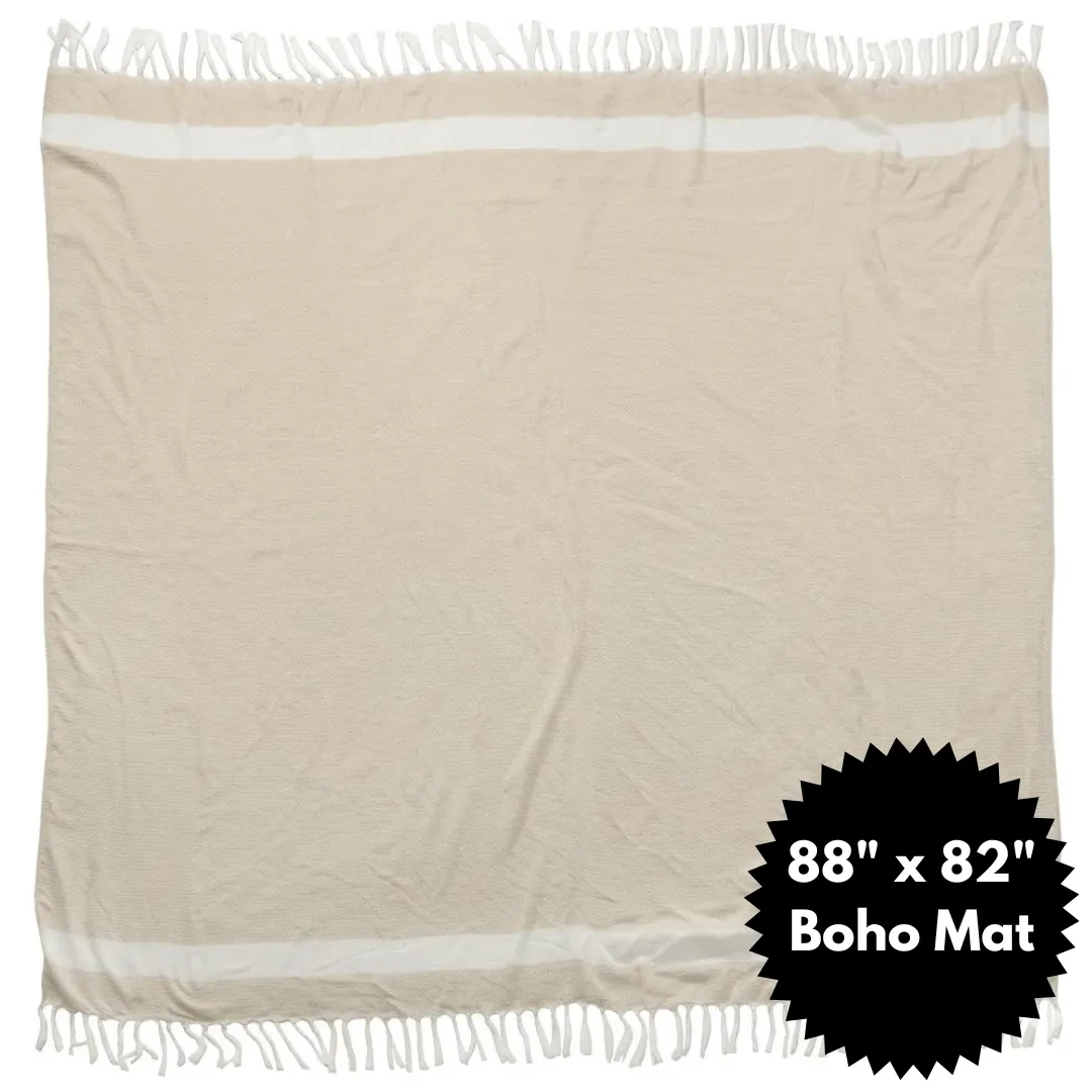 Boho XXL Table Woven Throw Blanket - 88" x 82"