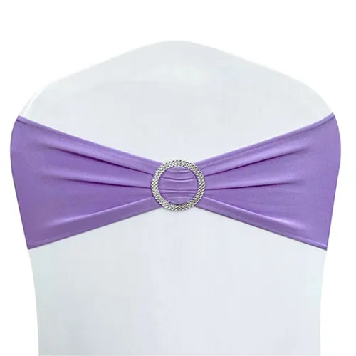 Spandex Chair Sashes - Lavender