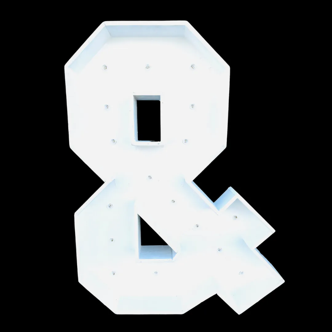 3ft Wood Marquee Letter - &