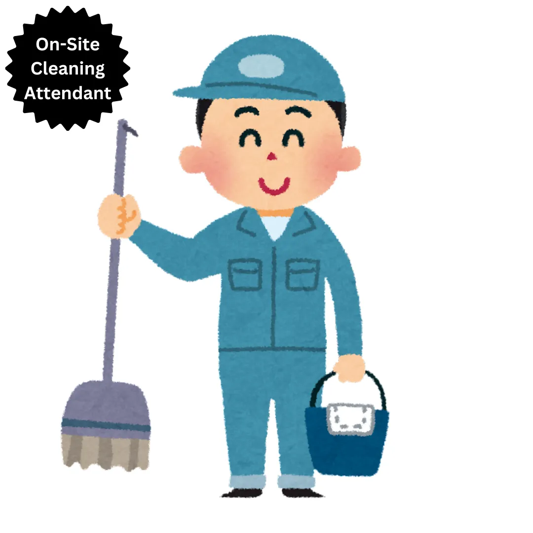 Event Cleaning Services - On-Site Attendant (Hourly Rate)
