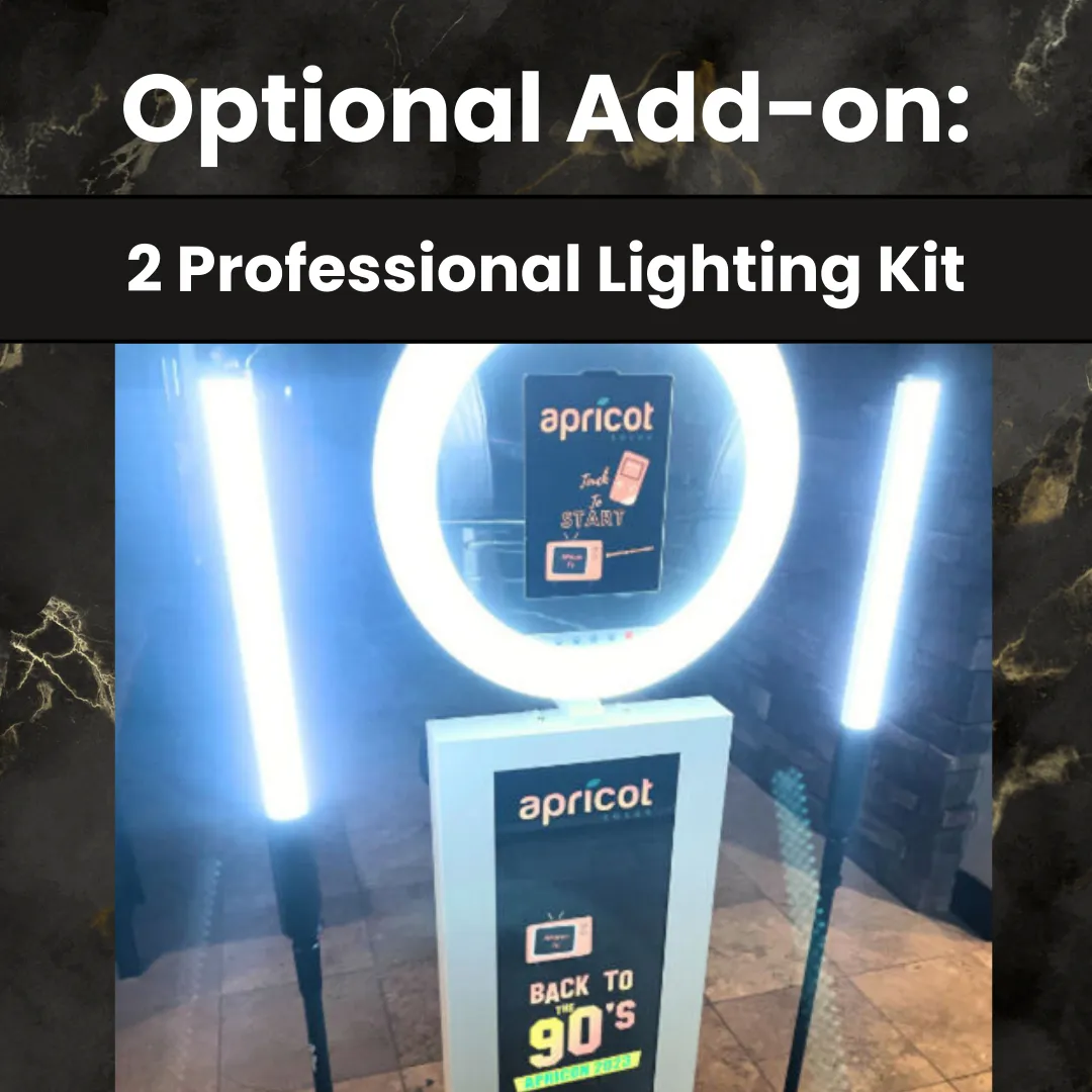Add-on: 2 Professional Lighting Kit & Stand 