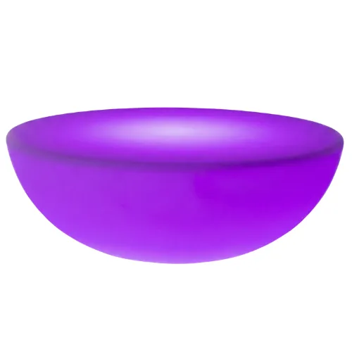 23.5" Color Changing Cordless LED Light Up Half Circle Round Table: Height: 8"