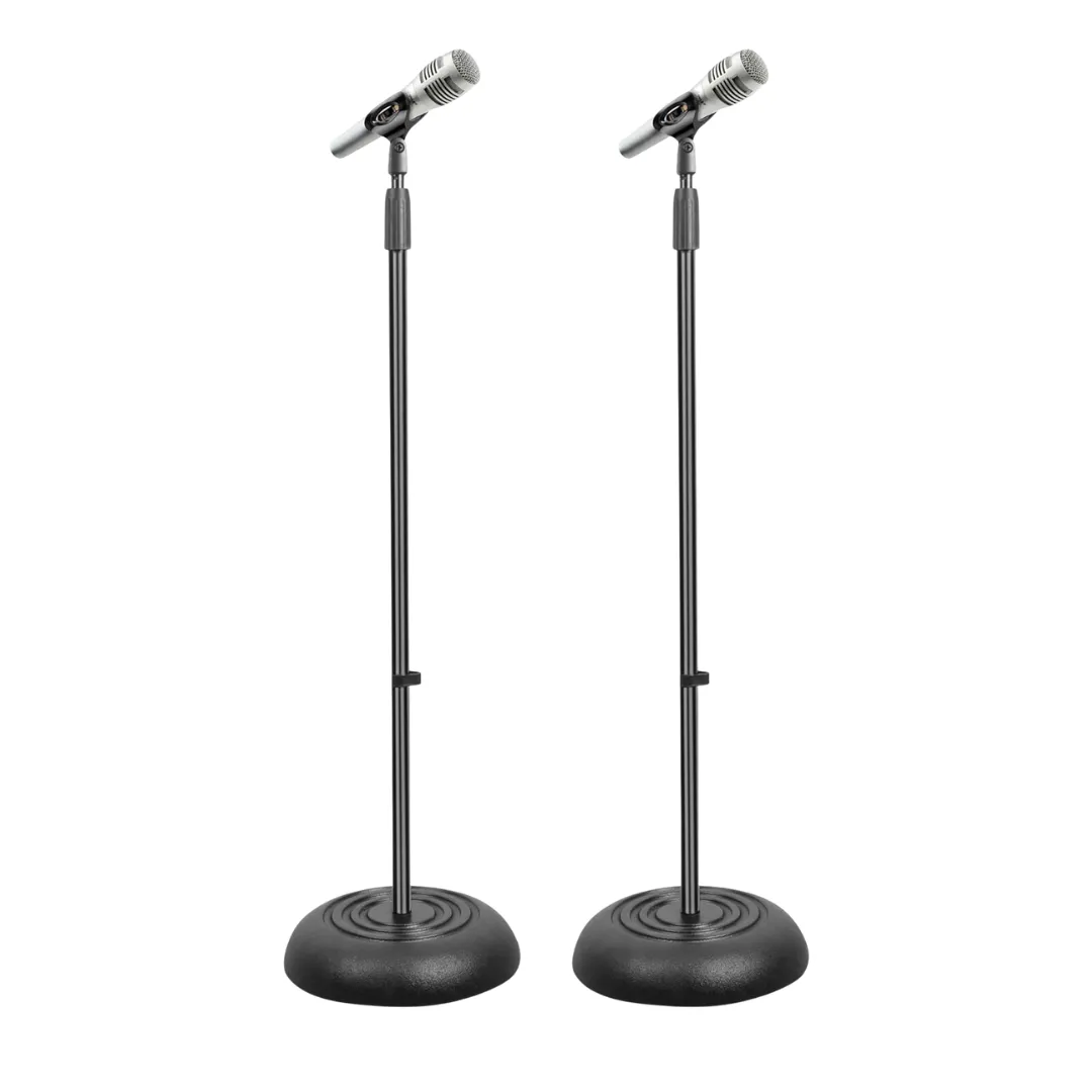 Two Mic Stands & Mic Holder