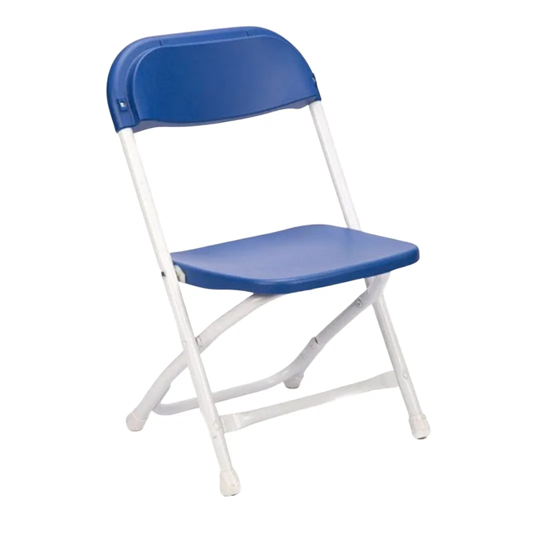 Kids Blue Steel Poly Folding Chairs