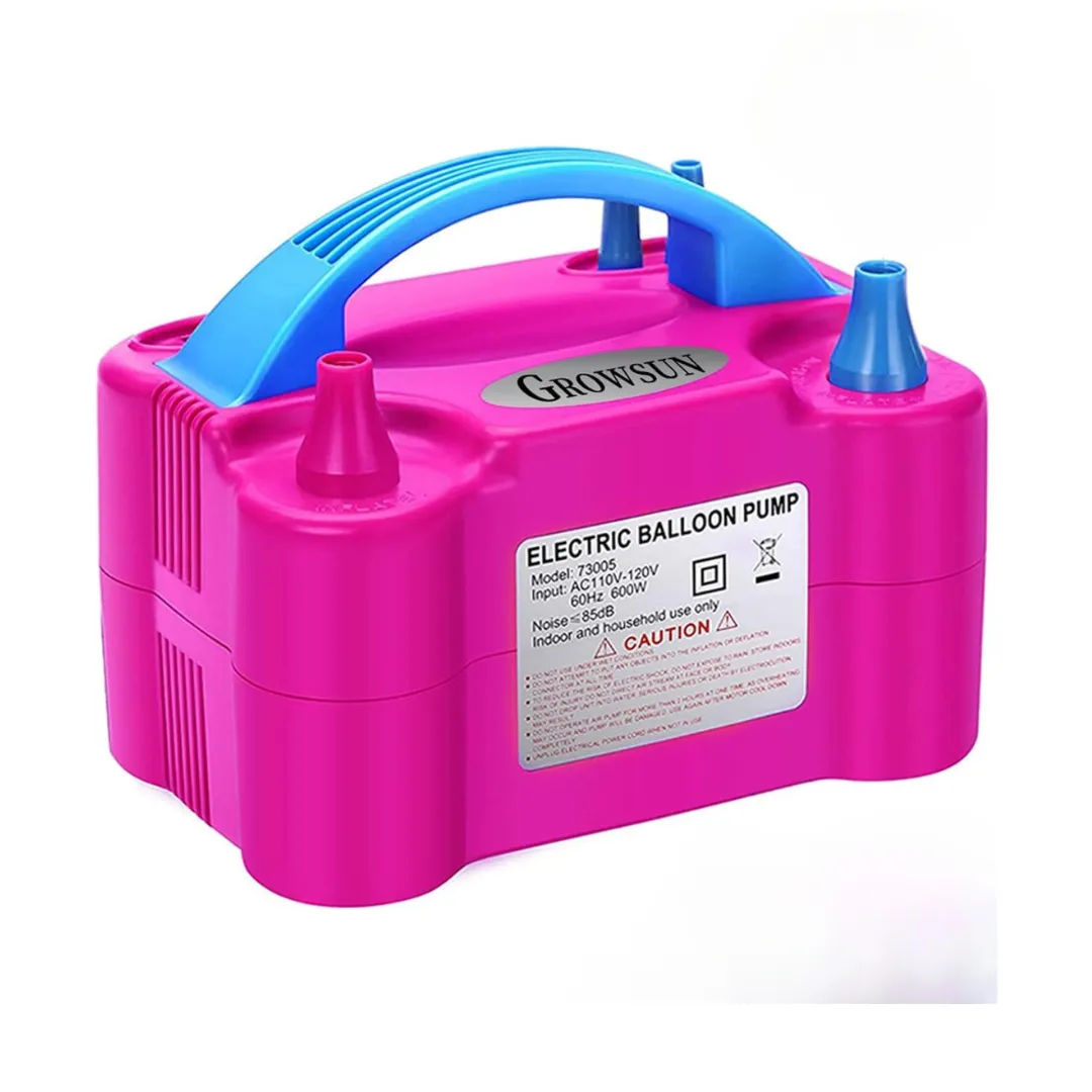 Electric Automatic Dual Nozzle Balloon Pump Air Inflator 