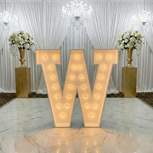 3ft Wood Marquee Letter - W
