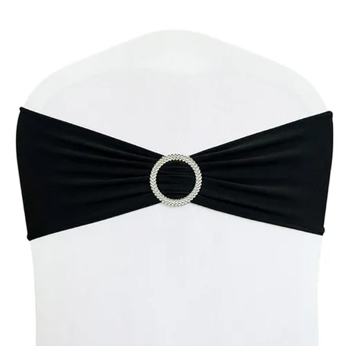 Spandex Chair Sashes - Black