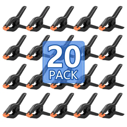 20 Pack 4.5" Plastic Spring Clamps - Backdrop & Table Linen Clamps
