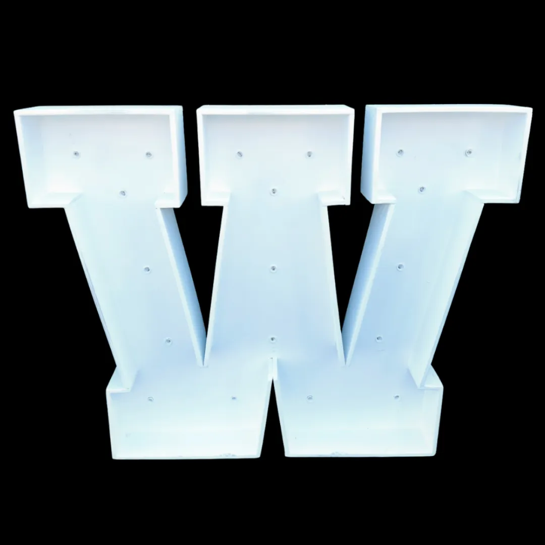 3ft Wood Marquee Letter - W