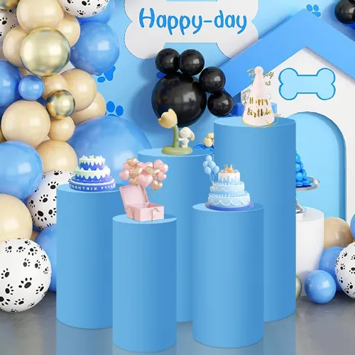 Add-on: Baby Blue Spandex Pedestal Stand Covers