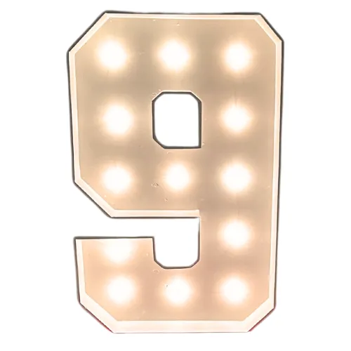 4ft Wood Marquee Number – 9