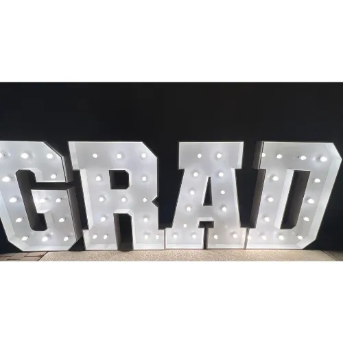 GRAD = 4ft Wood Marquee Letters