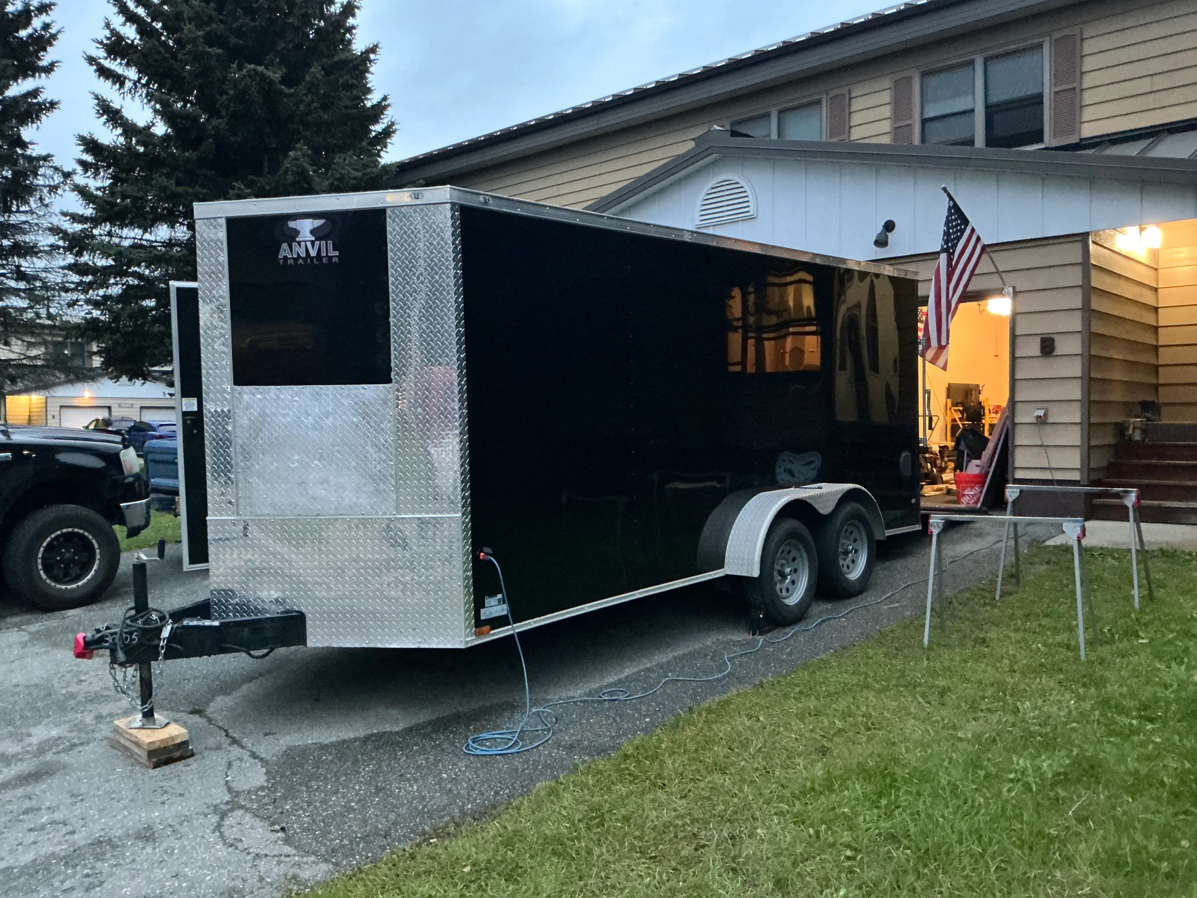 7x16 Enclosed Trailer - Heated