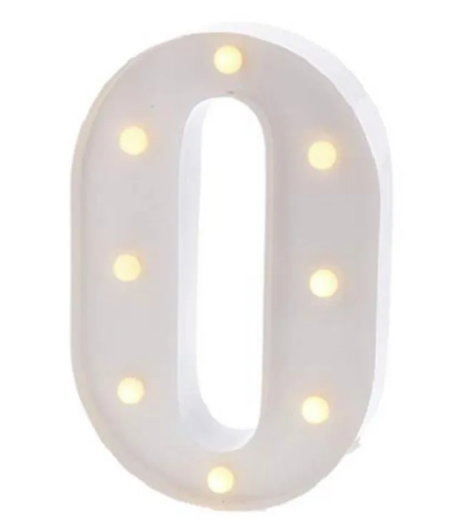 White Metal Marquee Letter "O"