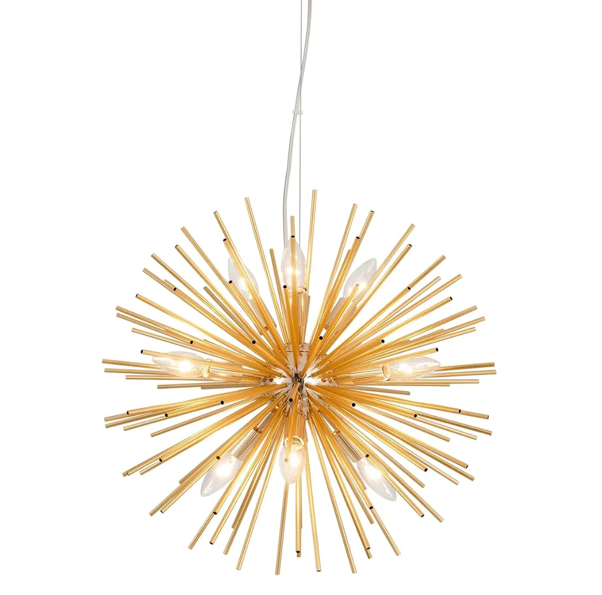 Gold Starburst Chandelier