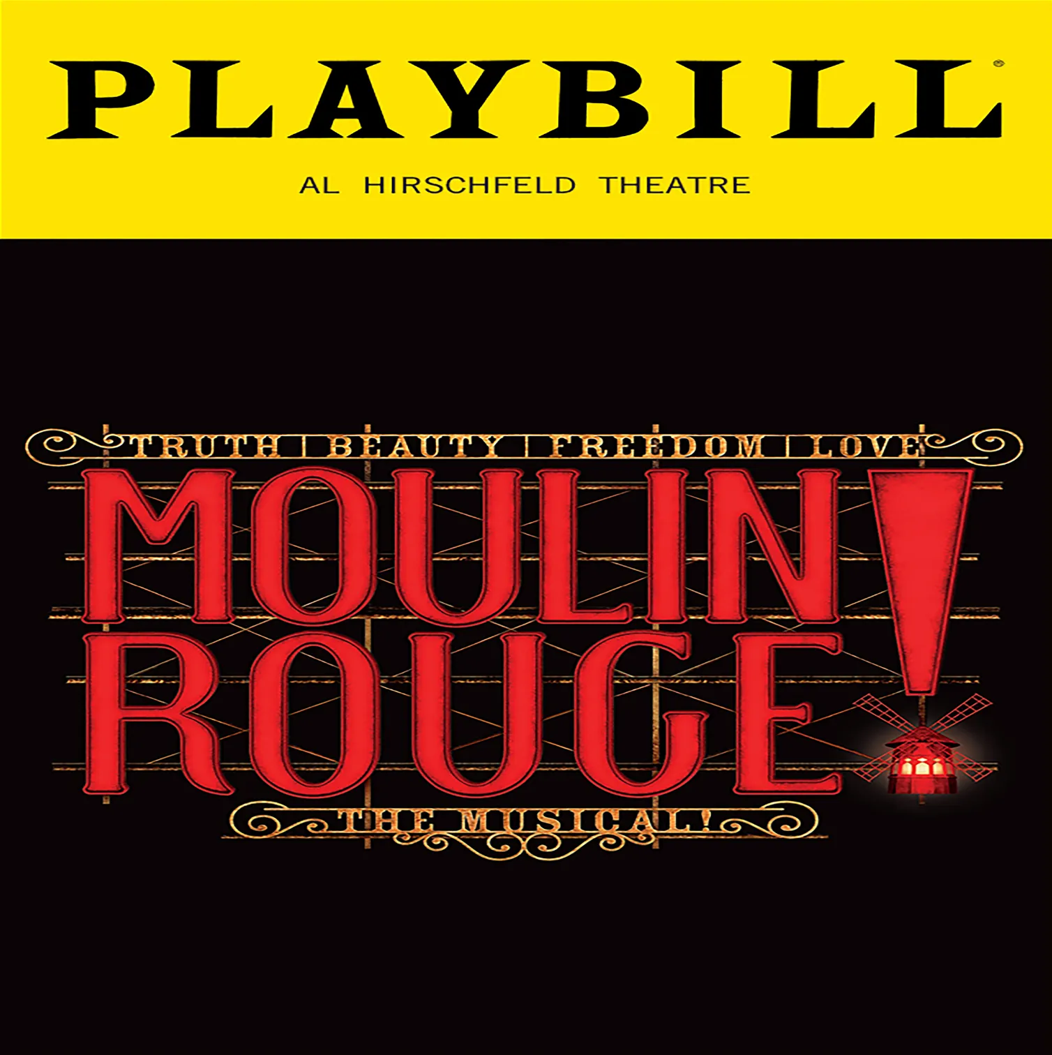 Graphic Playbill Moulin Rouge (8' x 8')