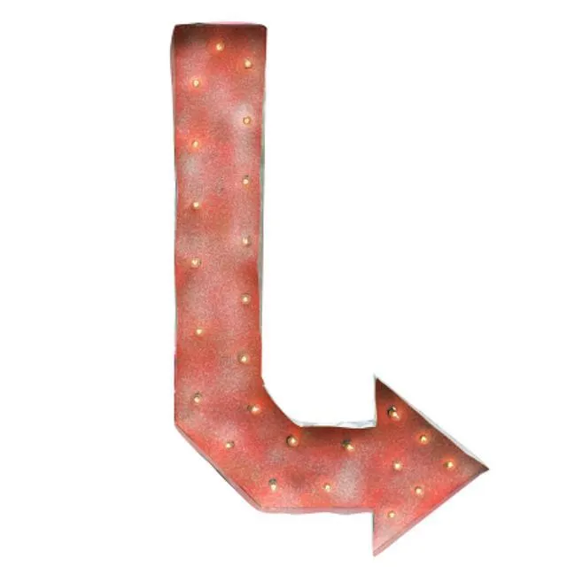 Curved Arrow Marquee