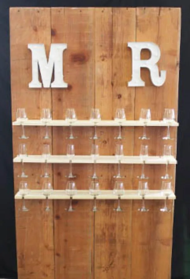 Wood Champagne Wall