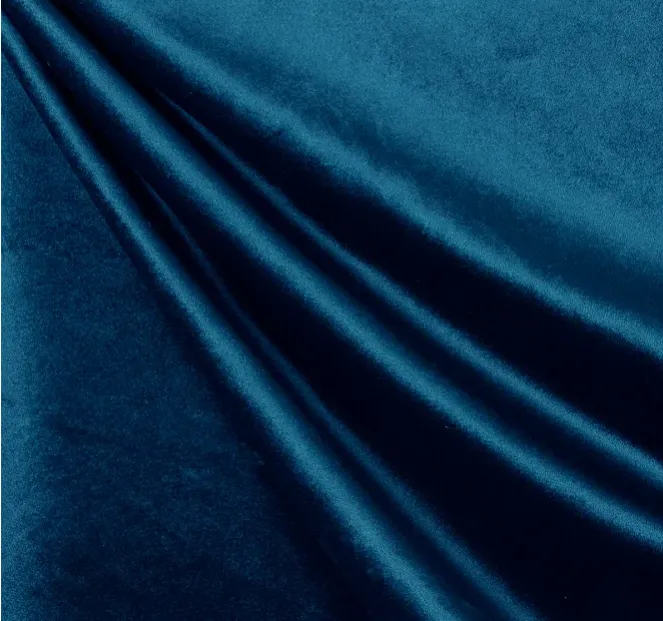 Elizabeth Blue Velvet Linen