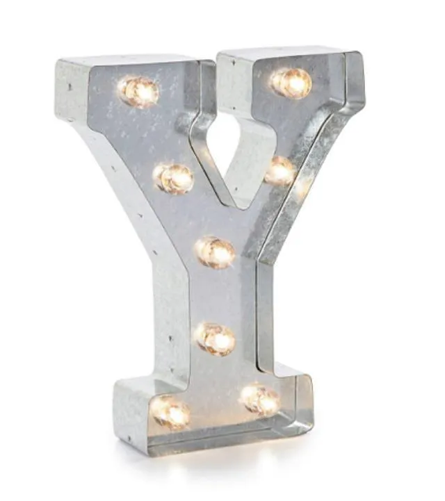 Metal Marquee Letter "Y"