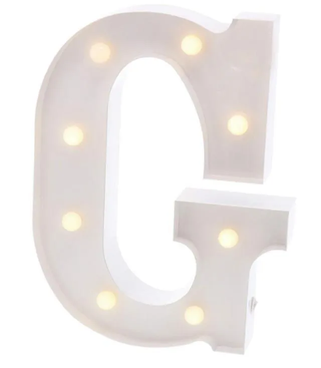 White Metal Marquee Letter "G"