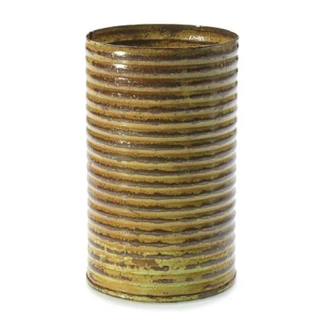 Tin Felix Yellow Vase - Large