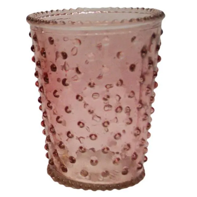 Hobnail Votive - Pink
