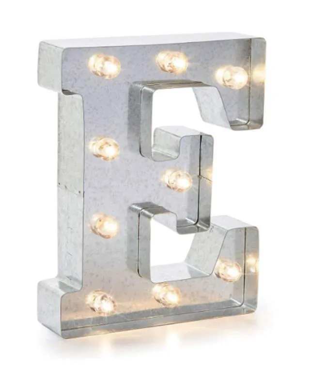 Metal Marquee Letter "E"