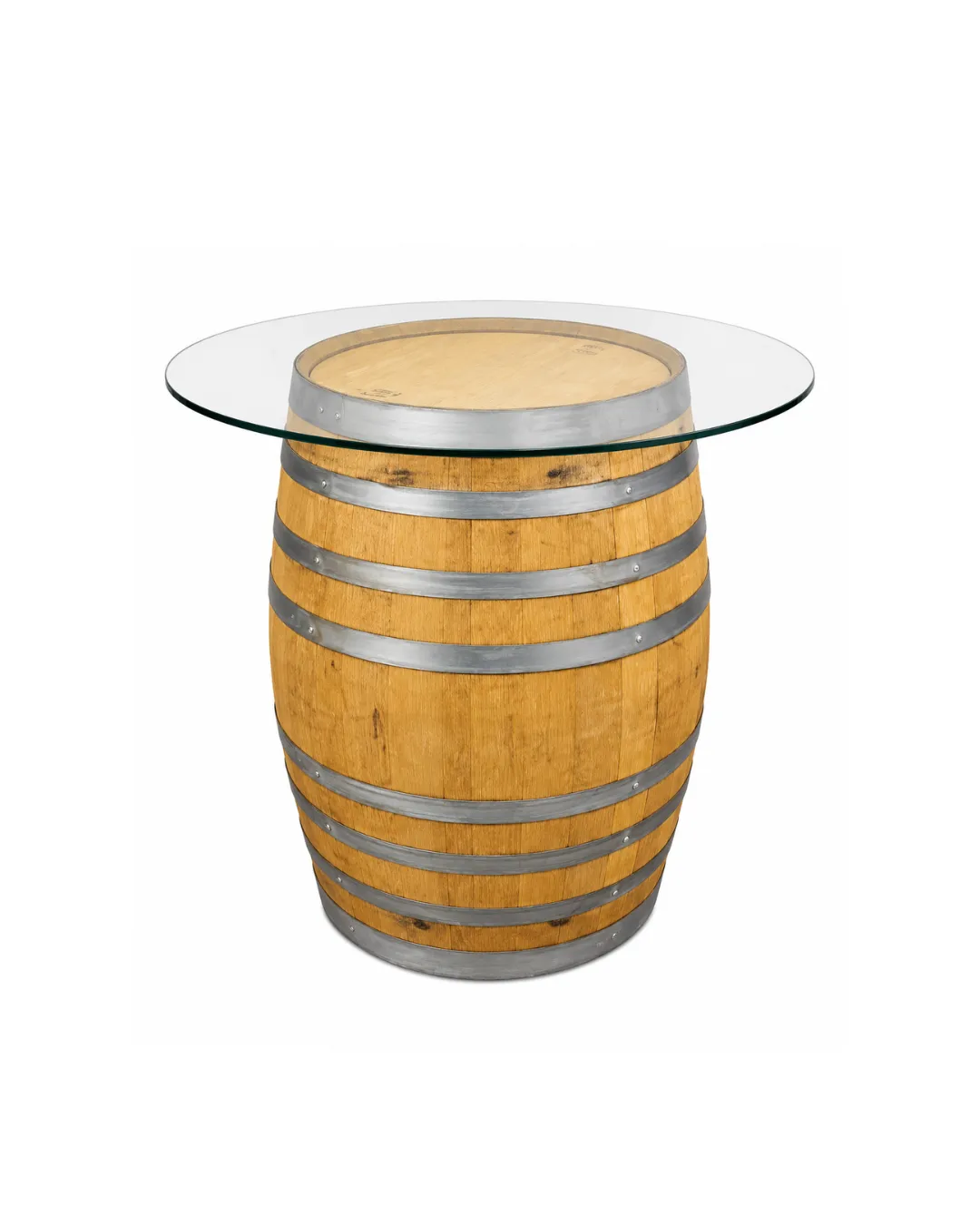 Barrel Highboy Glass Top