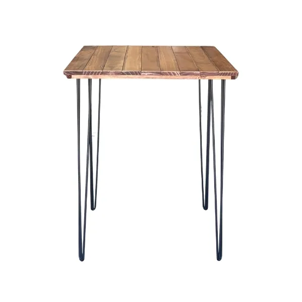 81cm Square Bar Hairpin Table