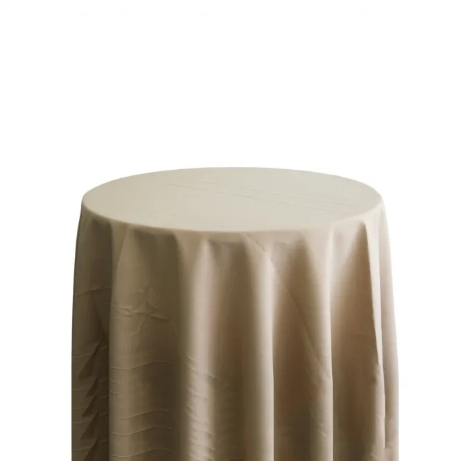 Poly Camel Tablecloth - 132" Round