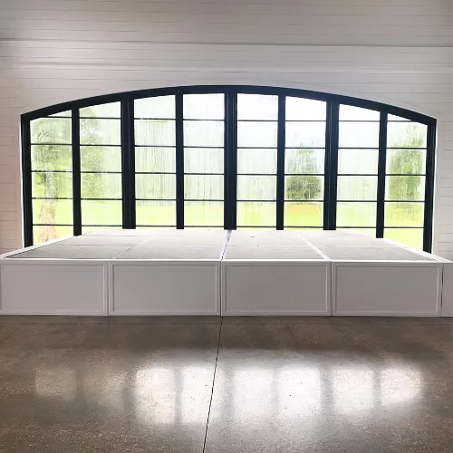 White Wooden Stage Panels