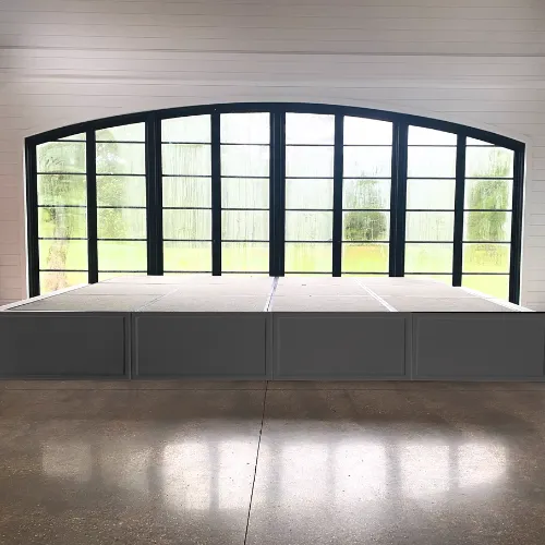 Black Wooden Stage Panel 4ft