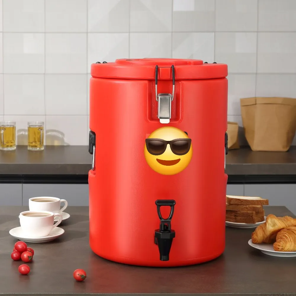 Stainless Steel Insulated Beverage Dispenser 4.5 Gallon Thermal Hot or Cold 