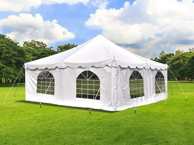 20x20 pole tent sides 