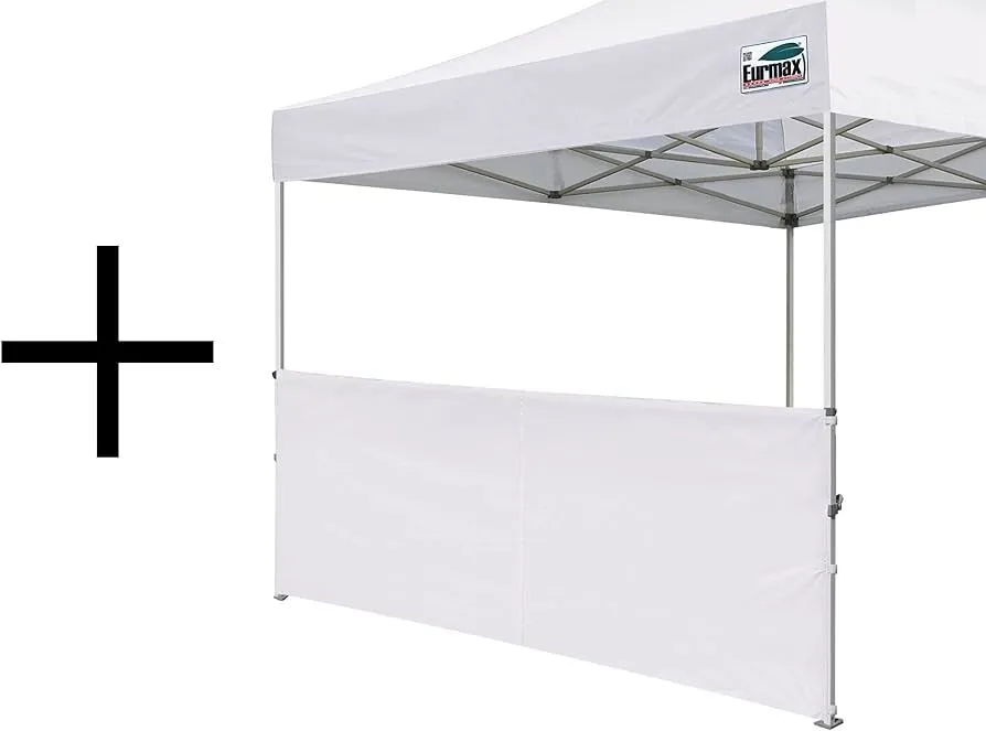 10x10 white half walls