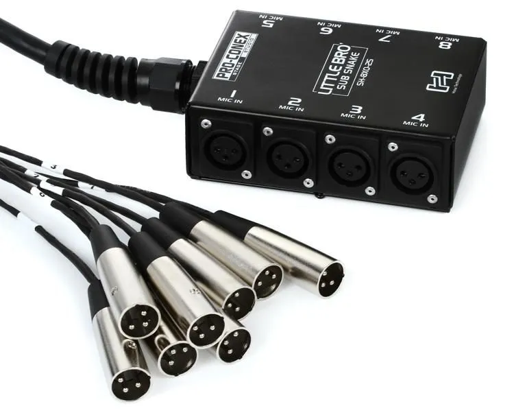 HOSA ProConex Sub Snakes XLR  8 