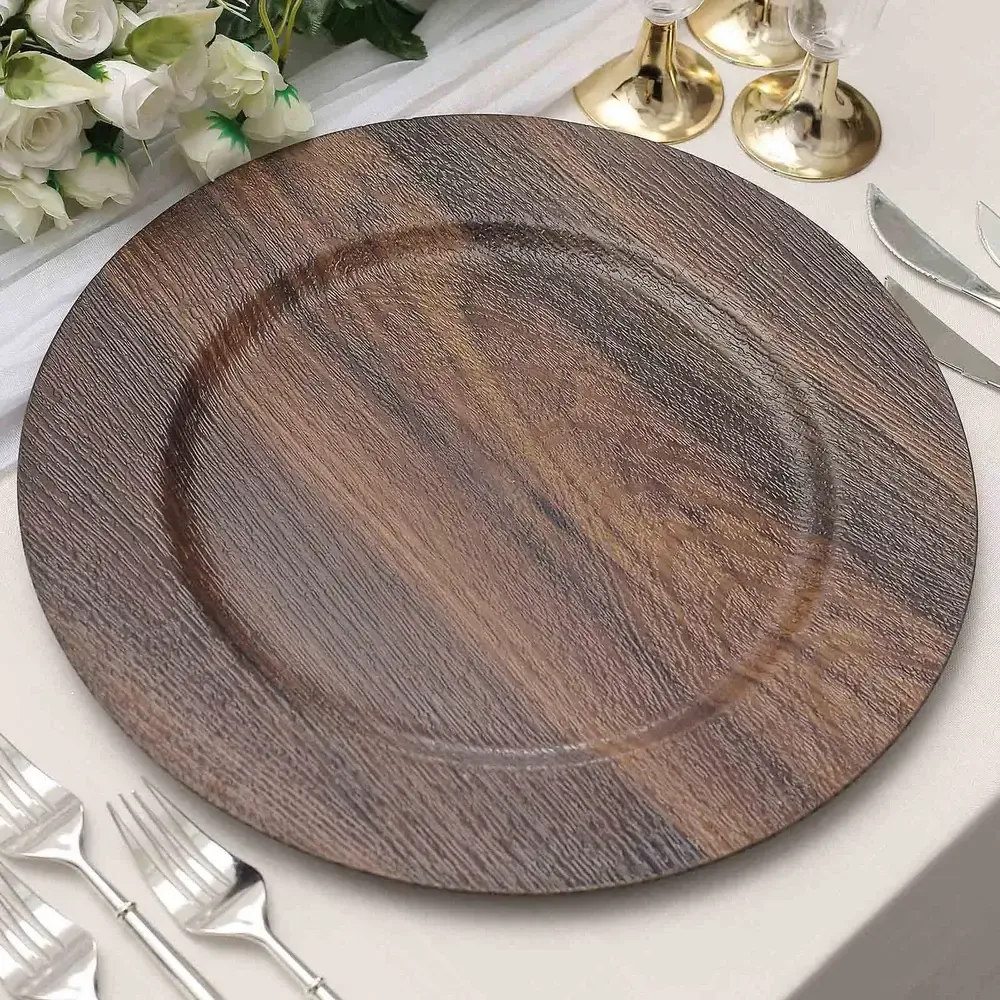 Rustic Boho Chic Charger Plate (2 Colors)