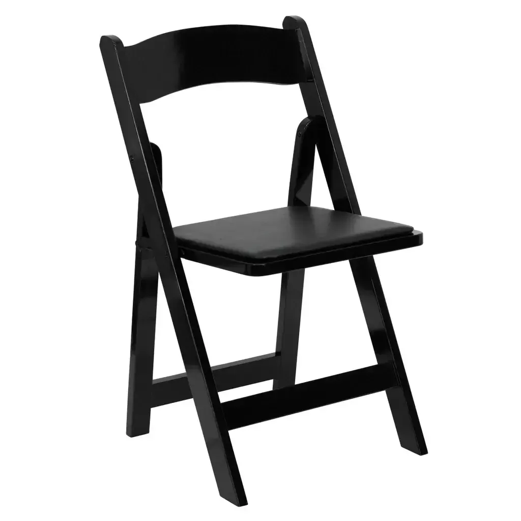 Black Padded Garden Chair