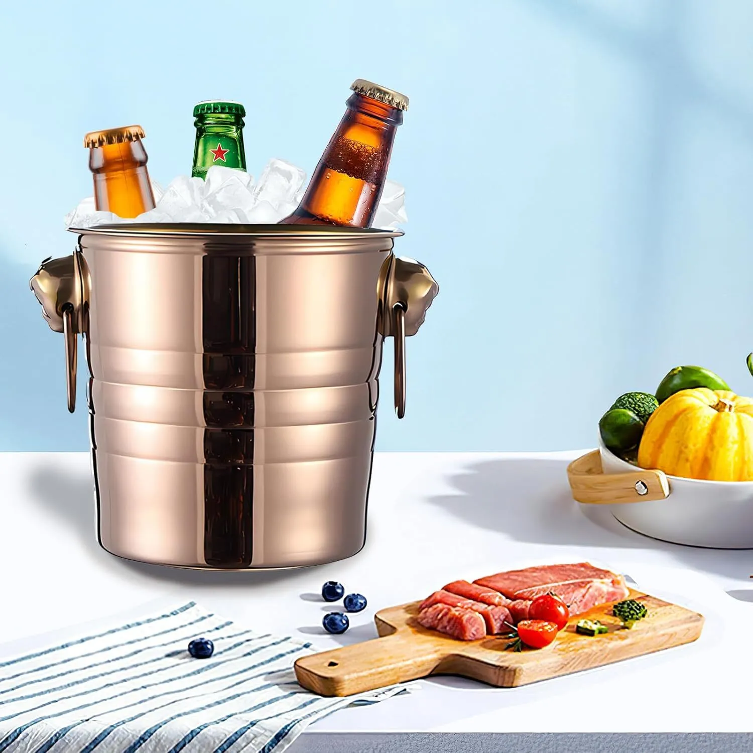 Stainless Steel Champagne Bucket (3qt)